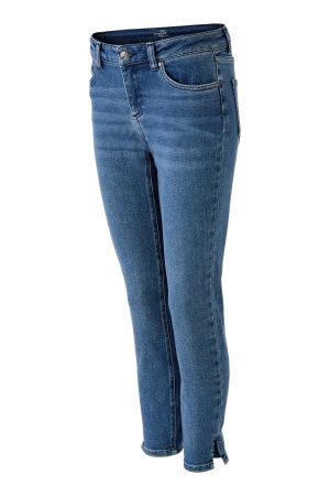 Slim-fit jeans elastisch, in middenkleur blauwe jeans